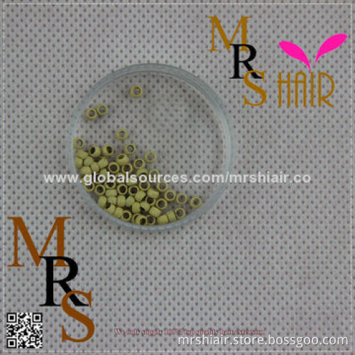 Small loop nano ring beads micro links tube 2mm for micro nano ring hair black brown blonde silvery